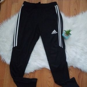 Adidas 3 Stripes Black Soccer Pants